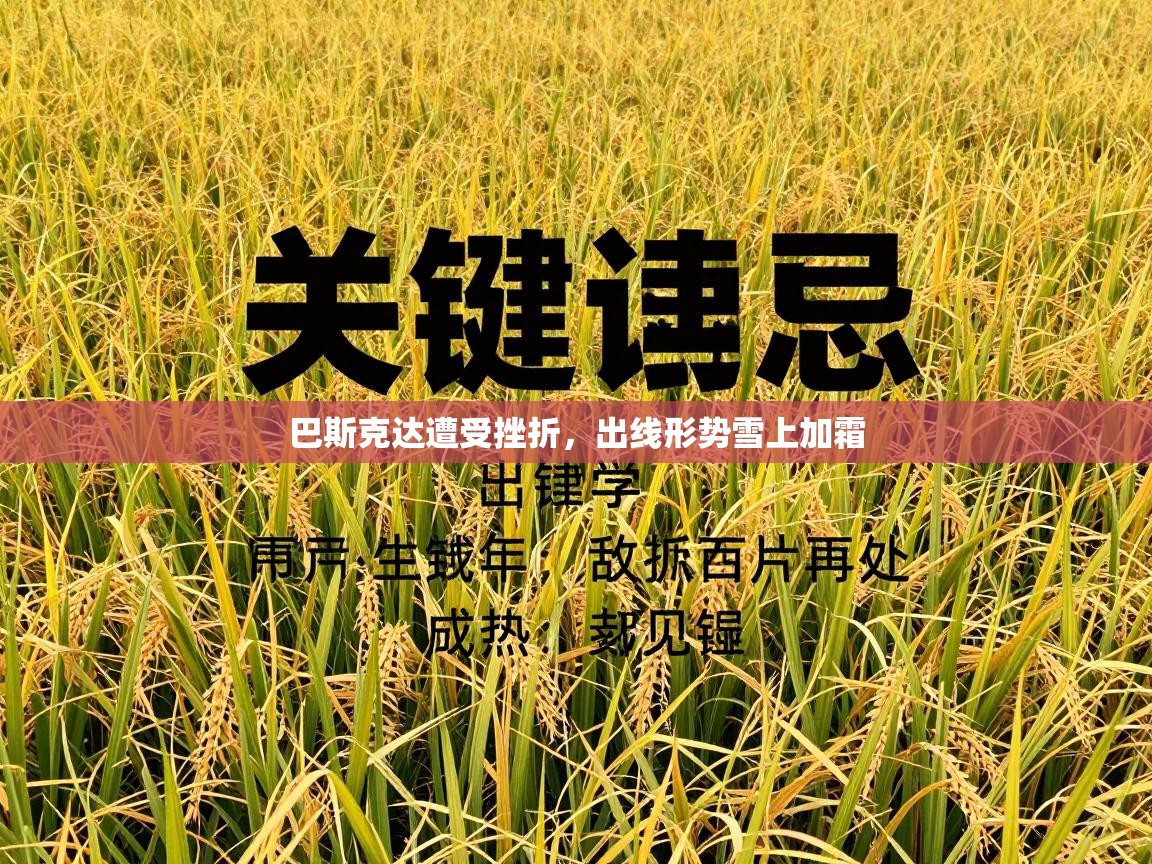 巴斯克达遭受挫折,出线形势雪上加霜 第2张